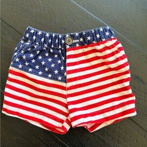 Chubbies Kids Red, White, and Blue Star Shorts